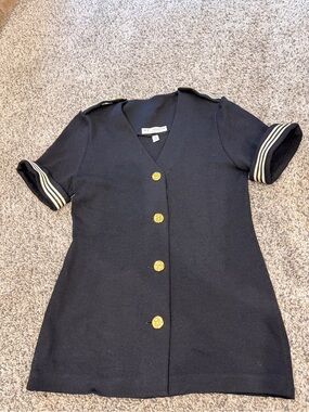 St. John knit short sleeve nautical cardigan/jacket